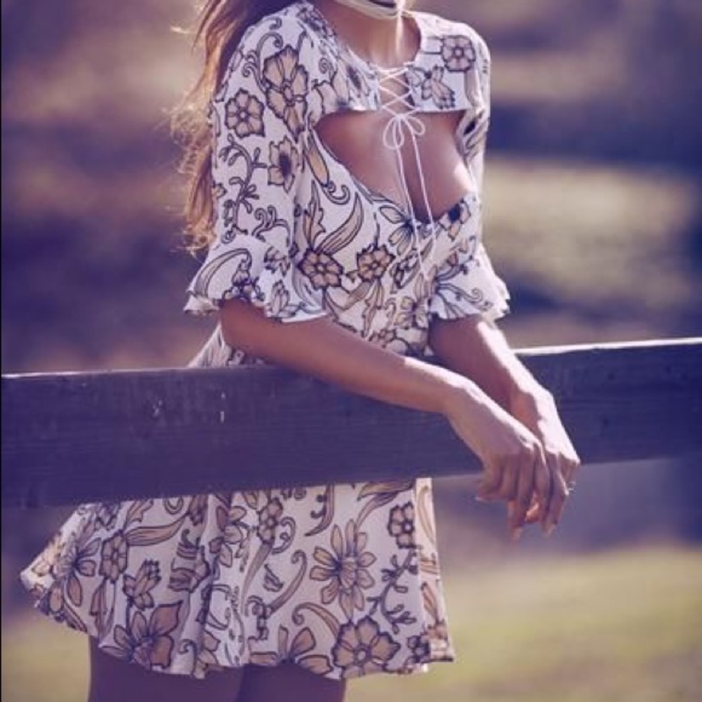 FL&L Ayla Lace Up Dress